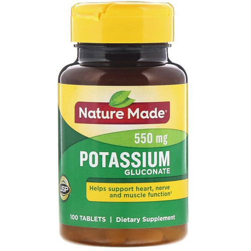 <img alt="Nature Made, Potassium Gluconate, 550 mg, 100 Tablets" title="Nature Made, Potassium Gluconate, 550 mg, 100 Tablets,031604013585"