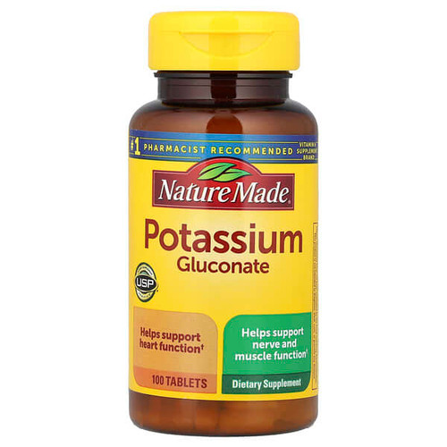<img alt="Nature Made, Potassium Gluconate, 90 mg, 100 Tablets" title="Nature Made, Potassium Gluconate, 90 mg, 100 Tablets,031604013585"