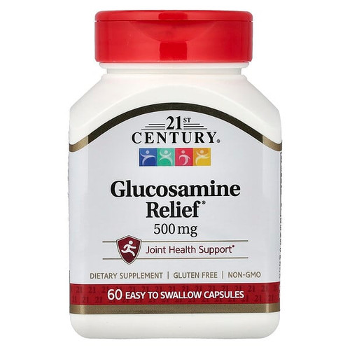 <img alt="21st Century, Glucosamine Relief, 500 mg, 60 Easy To Swallow Capsules" title="21st Century, Glucosamine Relief, 500 mg, 60 Easy To Swallow Capsules,740985225646"