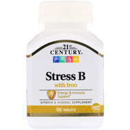 21st Century, Stress B, with Iron, 66 Tablets