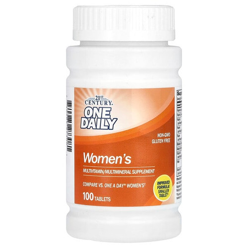 <img alt="21st Century, One Daily, Womens, 100 Tablets" title="21st Century, One Daily, Womens, 100 Tablets,740985273081"