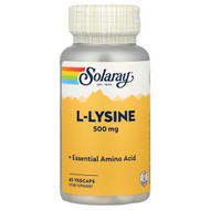 <img alt="Solaray, L-Lysine, 500 mg, 60 VegCaps" title="Solaray, L-Lysine, 500 mg, 60 VegCaps,076280049404"