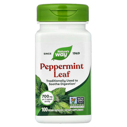 <img alt="Natures Way, Peppermint Leaf, 100 Vegan Capsules (350 mg per Capsule)" title="Natures Way, Peppermint Leaf, 100 Vegan Capsules (350 mg per Capsule),033674141601"