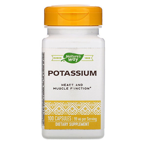 <img alt="Natures Way, Potassium Complex, 99 mg, 100 Capsules" title="Natures Way, Potassium Complex, 99 mg, 100 Capsules,033674410714"