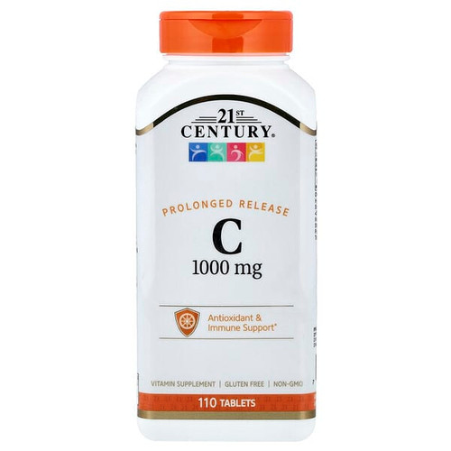 <img alt="21st Century, Vitamin C, Prolonged Release, 1,000 mg, 110 Tablets" title="21st Century, Vitamin C, Prolonged Release, 1,000 mg, 110 Tablets,740985212257"