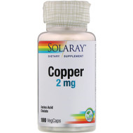 <img alt="Solaray, Copper, 2 mg, 100 Capsules" title="Solaray, Copper, 2 mg, 100 Capsules,076280459319"