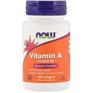 <img alt="Now Foods, Vitamin A, 10,000 IU, 100 Softgels" title="Now Foods, Vitamin A, 10,000 IU, 100 Softgels,733739003300"