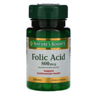 <img alt="Natures Bounty, Folic Acid, 800 mcg, 250 Tablets" title="Natures Bounty, Folic Acid, 800 mcg, 250 Tablets,074312028434"