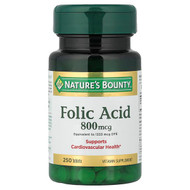 <img alt="Natures Bounty, Folic Acid, 800 mcg, 250 Tablets" title="Natures Bounty, Folic Acid, 800 mcg, 250 Tablets,074312028434"