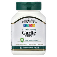<img alt="21st Century, Garlic Extract, Standardized, 60 Enteric Coated Tablets" title="21st Century, Garlic Extract, Standardized, 60 Enteric Coated Tablets,740985218402"