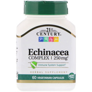 <img alt="21st Century, Echinacea Complex, 250 mg, 60 Vegetarian Capsules" title="21st Century, Echinacea Complex, 250 mg, 60 Vegetarian Capsules,740985212875"