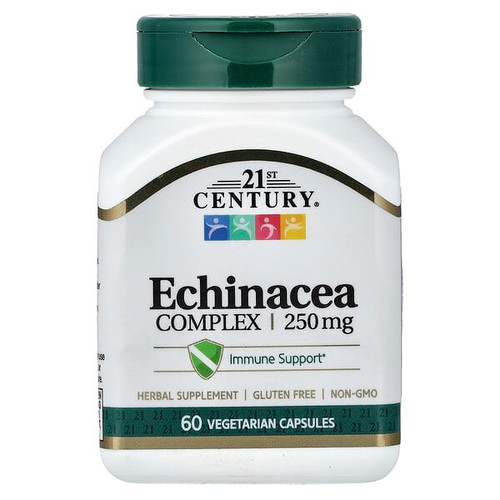 <img alt="21st Century, Echinacea Complex, 60 Vegetarian Capsules (125 mg per Capsule)" title="21st Century, Echinacea Complex, 60 Vegetarian Capsules (125 mg per Capsule),740985212875"