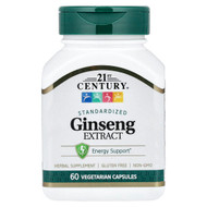 <img alt="21st Century, Ginseng Extract, Standardized , 60 Vegetarian Capsule (100 mg per Capsule)" title="21st Century, Ginseng Extract, Standardized , 60 Vegetarian Capsule (100 mg per Capsule),740985213001"