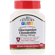 <img alt="21st Century, Glucosamine 250 mg, Chondroitin 200 mg, Original Strength, 60 (Easy Swallow) Capsules" title="21st Century, Glucosamine 250 mg, Chondroitin 200 mg, Original Strength, 60 (Easy Swallow) Capsules,740985214725"