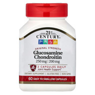 <img alt="21st Century, Glucosamine Chondroitin, 250 mg-200 mg, 60 Easy To Swallow Capsules" title="21st Century, Glucosamine Chondroitin, 250 mg-200 mg, 60 Easy To Swallow Capsules,740985214725"