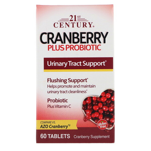 <img alt="21st Century, Cranberry Plus Probiotic, 60 Tablets" title="21st Century, Cranberry Plus Probiotic, 60 Tablets,740985278482"