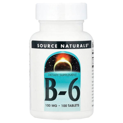 <img alt="Source Naturals, B-6, 100 Tablets" title="Source Naturals, B-6, 100 Tablets,021078004134"
