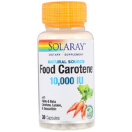 <img alt="Solaray, Food Carotene, Natural Source, 10,000 IU, 30 Capsules" title="Solaray, Food Carotene, Natural Source, 10,000 IU, 30 Capsules,076280041132"
