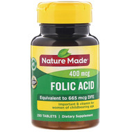 <img alt="Nature Made, Folic Acid, 400 mcg, 250 Tablets" title="Nature Made, Folic Acid, 400 mcg, 250 Tablets,031604012748"