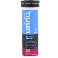 Nuun, Hydration, Effervescent Electrolyte Supplement, Wild Berry, 10 Tablets