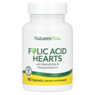 <img alt="NaturesPlus, Folic Acid Hearts, 90 Tablets" title="NaturesPlus, Folic Acid Hearts, 90 Tablets,097467017917"