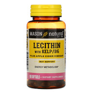 <img alt="Mason Natural, Lecithin with Kelp/B6 Plus Cider Vinegar, 100 Softgels" title="Mason Natural, Lecithin with Kelp/B6 Plus Cider Vinegar, 100 Softgels,311845059819"