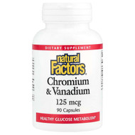 <img alt="Natural Factors, Chromium & Vanadium, 125 mcg, 90 Capsules" title="Natural Factors, Chromium & Vanadium, 125 mcg, 90 Capsules,068958016351"