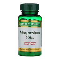 <img alt="Natures Bounty, Magnesium, 500 mg, 100 Coated Tablets" title="Natures Bounty, Magnesium, 500 mg, 100 Coated Tablets,074312055355"