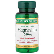 <img alt="Natures Bounty, Magnesium, High Potency, 500 mg, 100 Coated Tablets" title="Natures Bounty, Magnesium, High Potency, 500 mg, 100 Coated Tablets,074312055355"