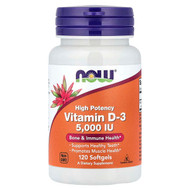 <img alt="NOW Foods, Vitamin D-3, High Potency, 125 mcg (5,000 IU), 120 Softgels" title="NOW Foods, Vitamin D-3, High Potency, 125 mcg (5,000 IU), 120 Softgels,733739003720"