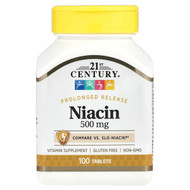 <img alt="21st Century, Prolonged Release Niacin, 500 mg, 100 Tablets" title="21st Century, Prolonged Release Niacin, 500 mg, 100 Tablets,740985274743"