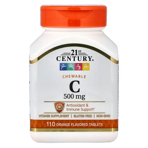 <img alt="21st Century, Chewable Vitamin C, Orange , 500 mg, 110 Tablets" title="21st Century, Chewable Vitamin C, Orange , 500 mg, 110 Tablets,740985210246"