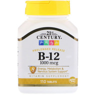 <img alt="21st Century, B-12, 1000 mcg, 110 Tablets" title="21st Century, B-12, 1000 mcg, 110 Tablets,740985211045"