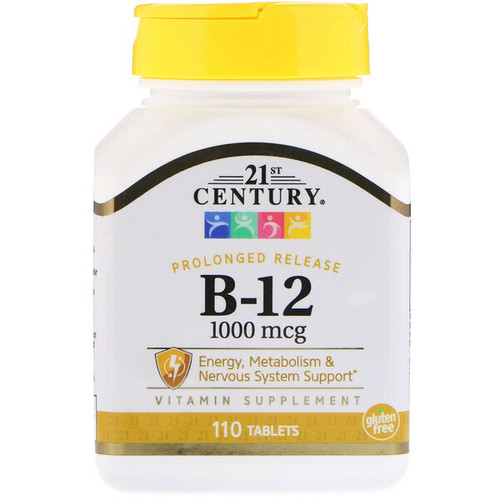 <img alt="21st Century, B-12, 1000 mcg, 110 Tablets" title="21st Century, B-12, 1000 mcg, 110 Tablets,740985211045"
