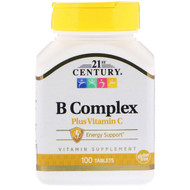 <img alt="21st Century, B Complex Plus Vitamin C, 100 Tablets" title="21st Century, B Complex Plus Vitamin C, 100 Tablets,740985226681"