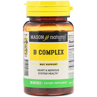 <img alt="Mason Natural, B Complex, 100 Softgels" title="Mason Natural, B Complex, 100 Softgels,311845060112"