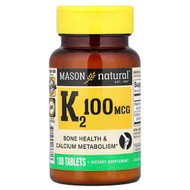 <img alt="Mason Natural, Vitamin K2, 100 Tablets" title="Mason Natural, Vitamin K2, 100 Tablets,311845176813"