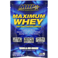3 PACK of MHP, Maximum Whey, Vanilla Ice Cream, 1.29 oz (36.6 g)