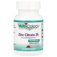<img alt="Nutricology, Zinc Citrate 25, 25 mg, 60 Vegetarian Capsules" title="Nutricology, Zinc Citrate 25, 25 mg, 60 Vegetarian Capsules,713947502802"