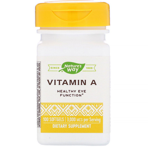 <img alt="Natures Way, Vitamin A, 10,000 IU, 100 Softgels" title="Natures Way, Vitamin A, 10,000 IU, 100 Softgels,033674401101"