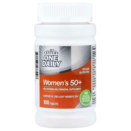 <img alt="21st Century, One Daily, Womens 50+, 100 Tablets" title="21st Century, One Daily, Womens 50+, 100 Tablets,740985273098"