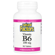 <img alt="Natural Factors, Vitamin B6, 100 mg, 90 Tablets" title="Natural Factors, Vitamin B6, 100 mg, 90 Tablets,068958012315"