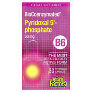 <img alt="Natural Factors, BioCoenzymated, B6, Pyridoxal 5-Phosphate, 50 mg, 30 Vegetarian Capsules" title="Natural Factors, BioCoenzymated, B6, Pyridoxal 5-Phosphate, 50 mg, 30 Vegetarian Capsules,068958012520"