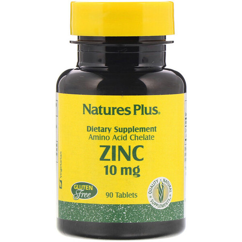 <img alt="Natures Plus, Zinc, 10 mg, 90 Tablets" title="Natures Plus, Zinc, 10 mg, 90 Tablets,097467036307"