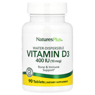 <img alt="NaturesPlus, Water-Dispersible Vitamin D3, 10 mcg (400 IU), 90 Tablets" title="NaturesPlus, Water-Dispersible Vitamin D3, 10 mcg (400 IU), 90 Tablets,097467009912"