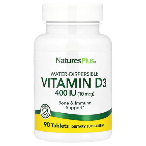 <img alt="NaturesPlus, Water-Dispersible Vitamin D3, 10 mcg (400 IU), 90 Tablets" title="NaturesPlus, Water-Dispersible Vitamin D3, 10 mcg (400 IU), 90 Tablets,097467009912"