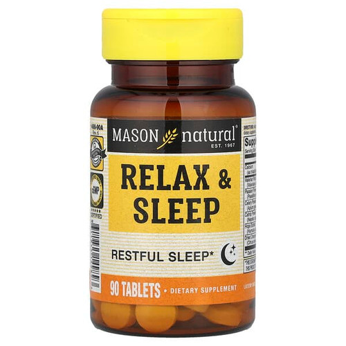 <img alt="Mason Natural, Relax & Sleep, 90 Tablets" title="Mason Natural, Relax & Sleep, 90 Tablets,311845149893"