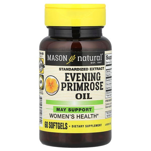 <img alt="Mason Natural, Evening Primrose Oil, 60 Softgels" title="Mason Natural, Evening Primrose Oil, 60 Softgels,311845128454"
