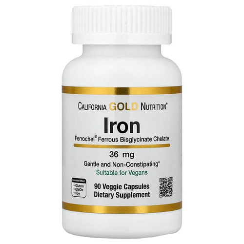 <img alt="California Gold Nutrition, Ferrochel Iron (Bisglycinate), 36 mg, 90 Veggie Capsules" title="California Gold Nutrition, Ferrochel Iron (Bisglycinate), 36 mg, 90 Veggie Capsules,898220013470"