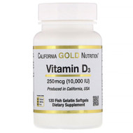 California Gold Nutrition, Vitamin D3, 250 mcg (10,000 IU), 120 Fish Gelatin Softgels